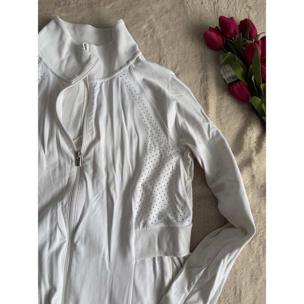 Athleta White Running Golf Jacket Size Large - Picture 2 of 6